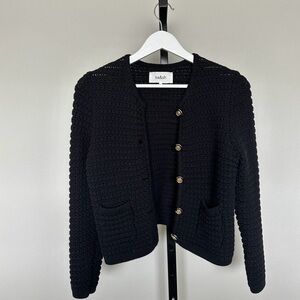 Ba&sh Gaspard Black Cardigan